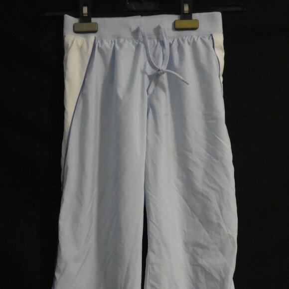 OLD NAVY | medium | Light Blue Insulated Sport Pants with Stripes & Silver Print - Picture 6 of 16